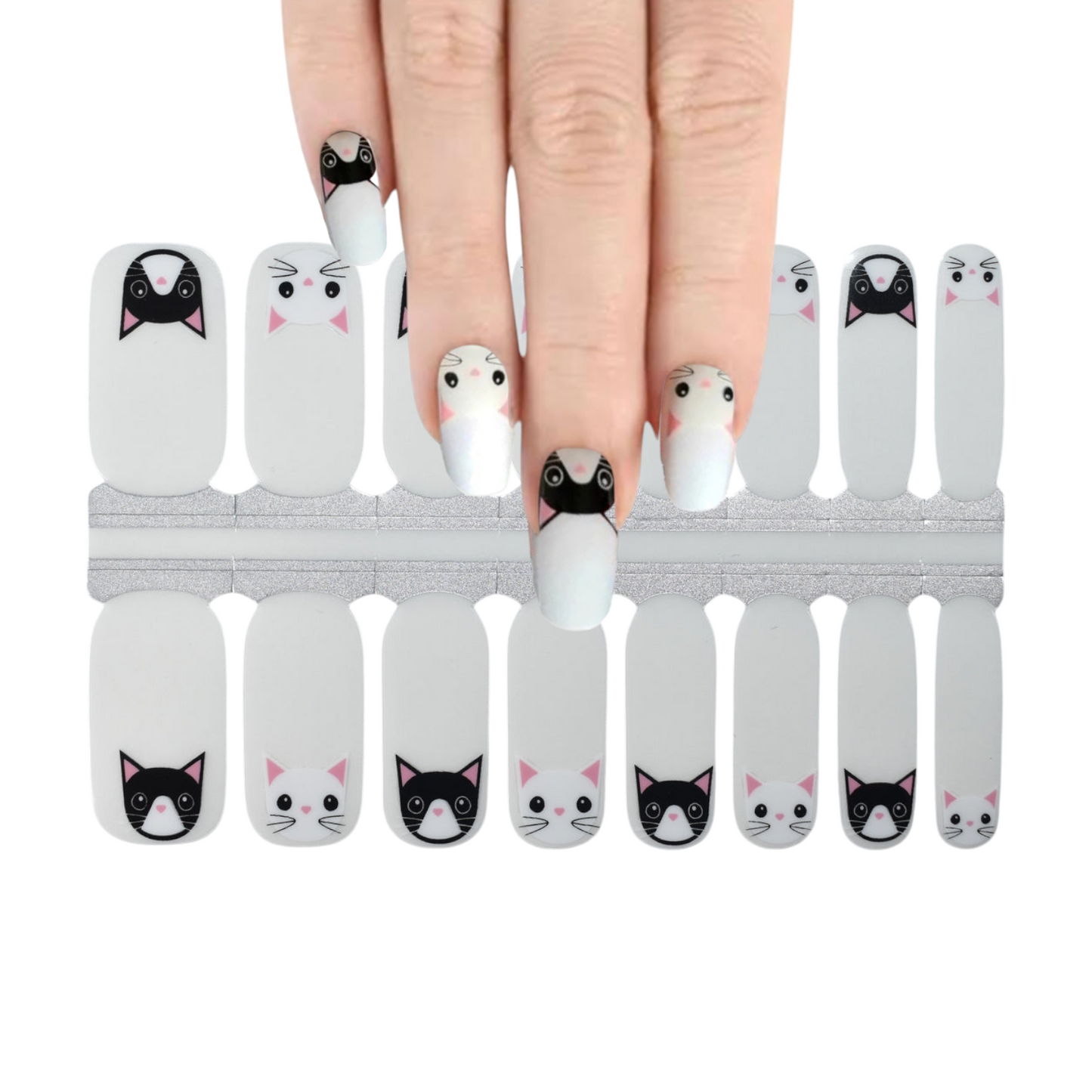 Cats overlay | Nail Wraps | Nail Stickers | Nail Strips | Gel Nails | Nail Polish Wraps - Nailfordable