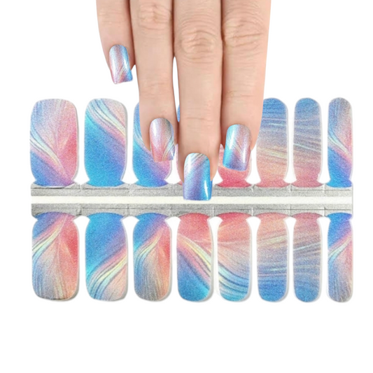 Colorfulr Breeze | Nail Wraps | Nail Stickers | Nail Strips | Gel Nails | Nail Polish Wraps - Nailfordable