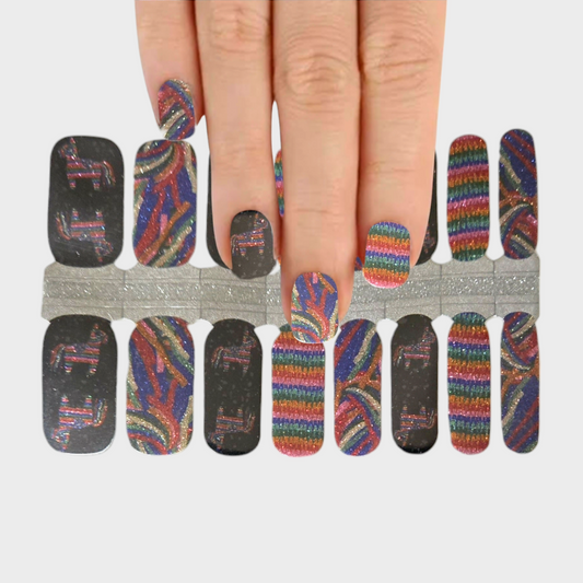 Piñata | Nail Wraps | Nail Stickers | Nail Strips | Gel Nails | Nail Polish Wraps - Nailfordable