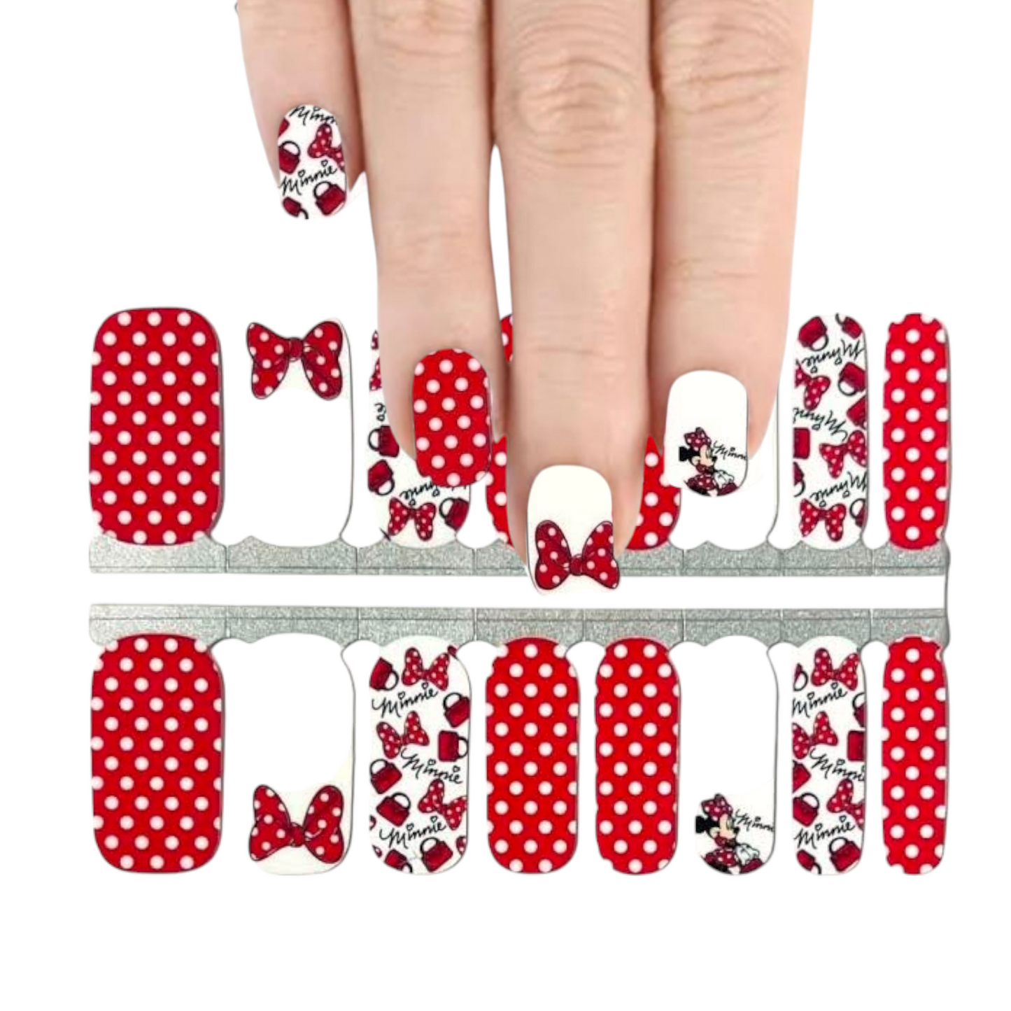 Disney - Simply Minnie | Nail Wraps | Nail Stickers | Nail Strips | Gel Nails | Nail Polish Wraps - Nailfordable