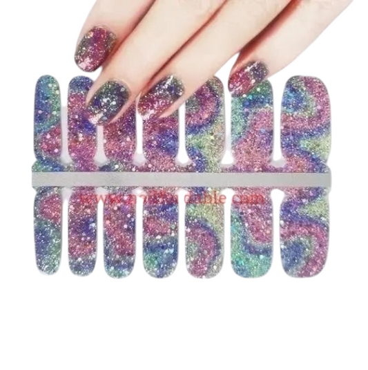 Pink Boreal | Nail Wraps | Nail Stickers | Nail Strips | Gel Nails | Nail Polish Wraps - Nailfordable