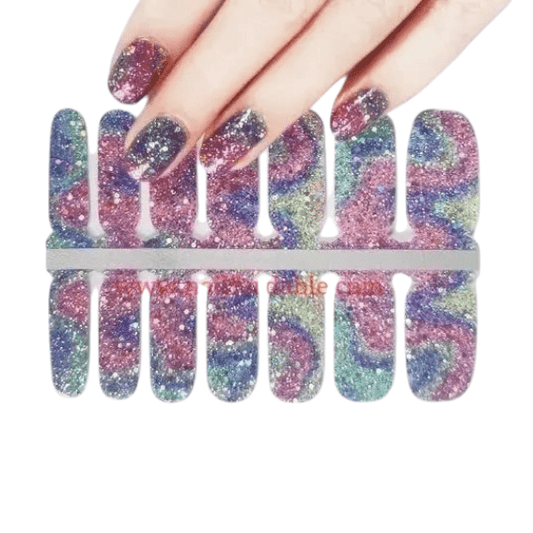 Pink Boreal | Nail Wraps | Nail Stickers | Nail Strips | Gel Nails | Nail Polish Wraps - Nailfordable