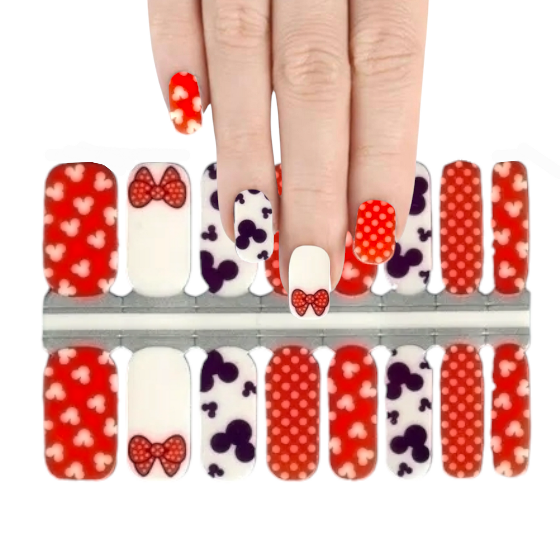 Disney -Minnie & Mickey Again! | Nail Wraps | Nail Stickers | Nail Strips | Gel Nails | Nail Polish Wraps - Nailfordable