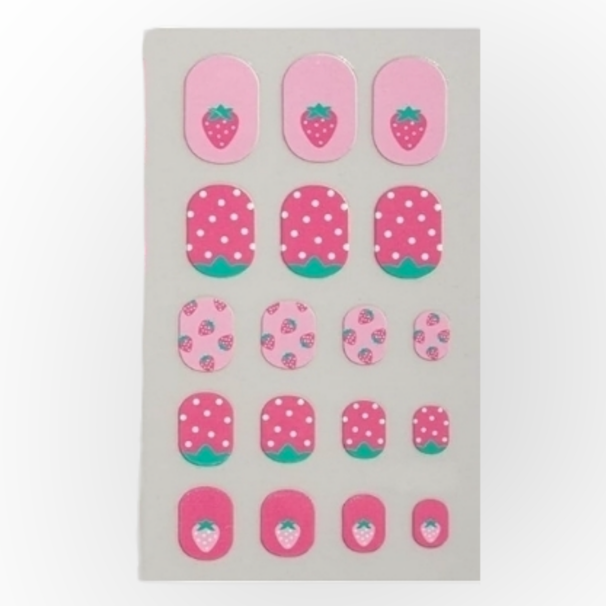 Strawberries | Nail Wraps | Nail Stickers | Nail Strips | Gel Nails | Nail Polish Wraps - Nailfordable