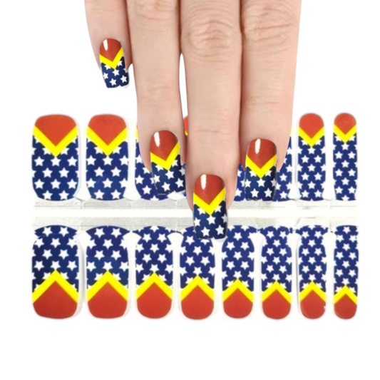 Wonder woman | Nail Wraps | Nail Stickers | Nail Strips | Gel Nails | Nail Polish Wraps - Nailfordable