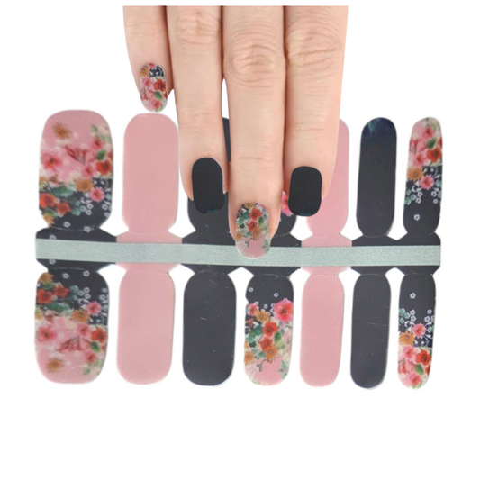 Floral Day | Nail Wraps | Nail Stickers | Nail Strips | Gel Nails | Nail Polish Wraps - Nailfordable