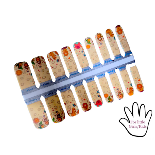 Little Zoo | Nail Wraps | Nail Stickers | Nail Strips | Gel Nails | Nail Polish Wraps - Nailfordable