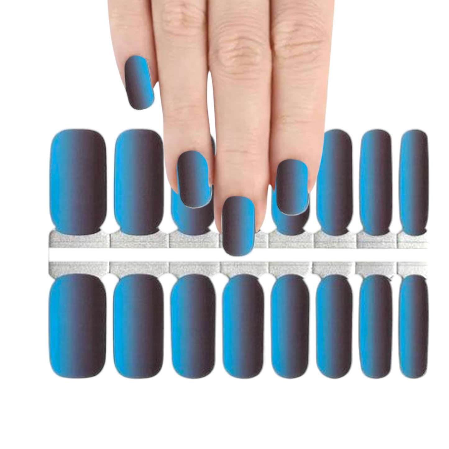 Blue Radiance | Nail Wraps | Nail Stickers | Nail Strips | Gel Nails | Nail Polish Wraps - Nailfordable