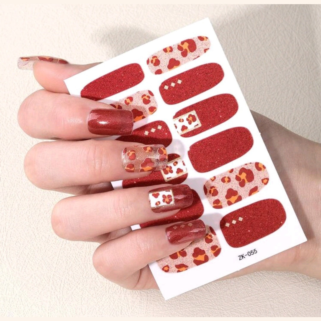 Animal print art | Nail Wraps | Nail Stickers | Nail Strips | Gel Nails | Nail Polish Wraps - Nailfordable