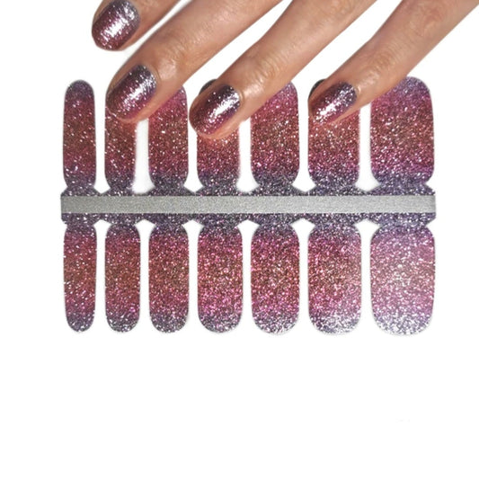 Pink to Lilac Ombre | Nail Wraps | Nail Stickers | Nail Strips | Gel Nails | Nail Polish Wraps - Nailfordable