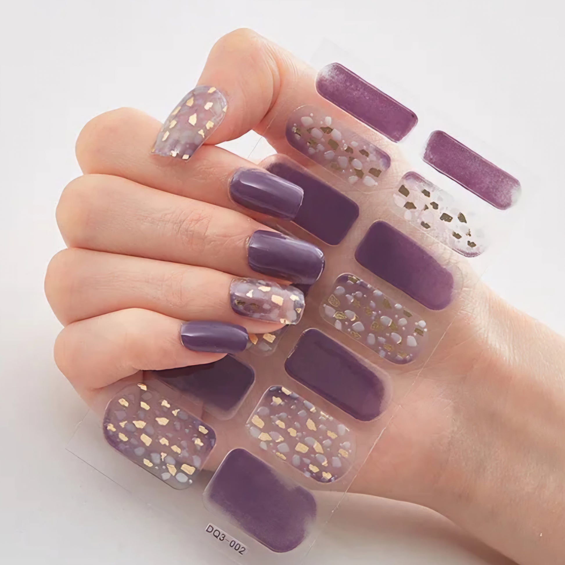 Puple stone | Nail Wraps | Nail Stickers | Nail Strips | Gel Nails | Nail Polish Wraps - Nailfordable