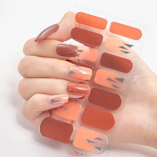 Silver triangles | Nail Wraps | Nail Stickers | Nail Strips | Gel Nails | Nail Polish Wraps - Nailfordable