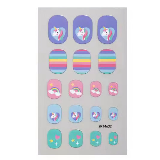 Unicorns | Nail Wraps | Nail Stickers | Nail Strips | Gel Nails | Nail Polish Wraps - Nailfordable