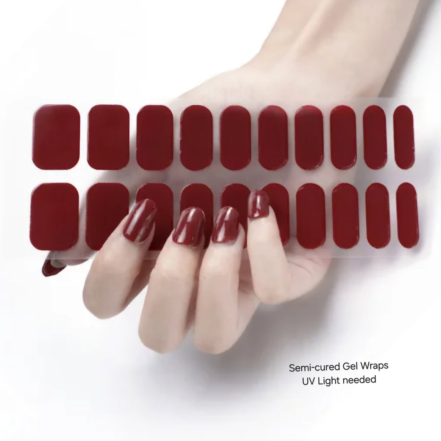 Chocolate - Semi-Cured Gel Wraps UV | Nail Wraps | Nail Stickers | Nail Strips | Gel Nails | Nail Polish Wraps - Nailfordable