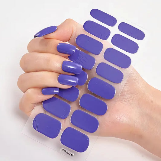 Purple Solid | Nail Wraps | Nail Stickers | Nail Strips | Gel Nails | Nail Polish Wraps - Nailfordable