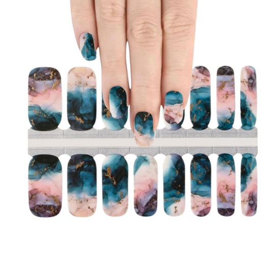 Cosmos | Nail Wraps | Nail Stickers | Nail Strips | Gel Nails | Nail Polish Wraps - Nailfordable