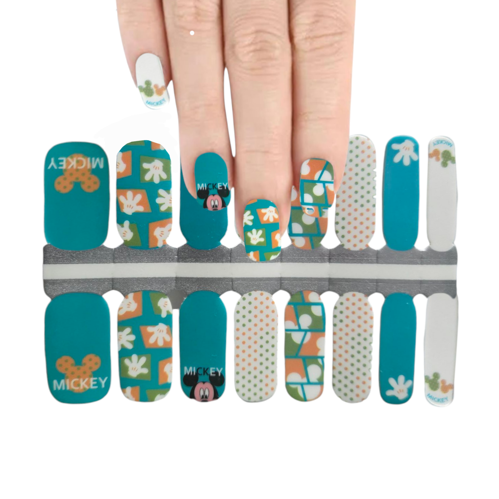 Disney - Simply Mickey | Nail Wraps | Nail Stickers | Nail Strips | Gel Nails | Nail Polish Wraps - Nailfordable