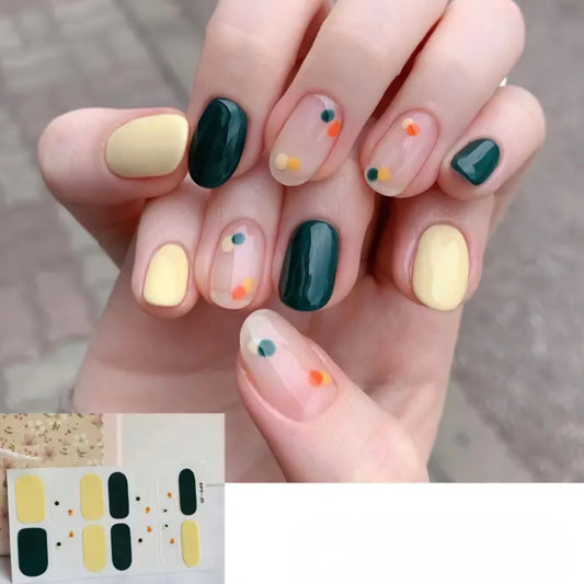 Dotted Art | Nail Wraps | Nail Stickers | Nail Strips | Gel Nails | Nail Polish Wraps - Nailfordable