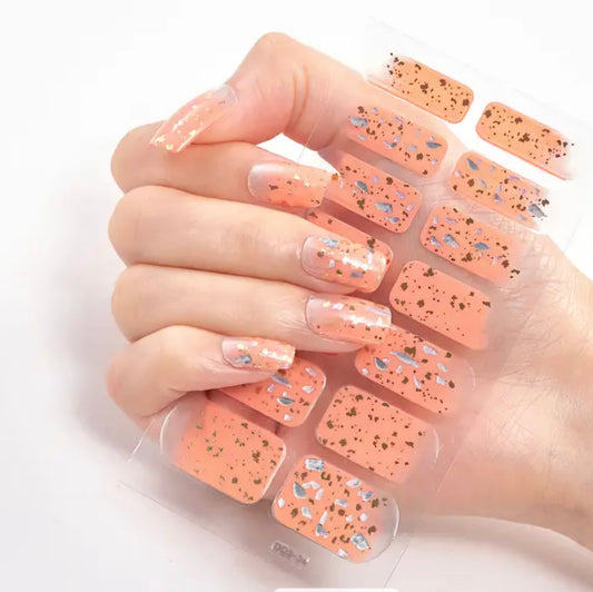 Crashed metals | Nail Wraps | Nail Stickers | Nail Strips | Gel Nails | Nail Polish Wraps - Nailfordable