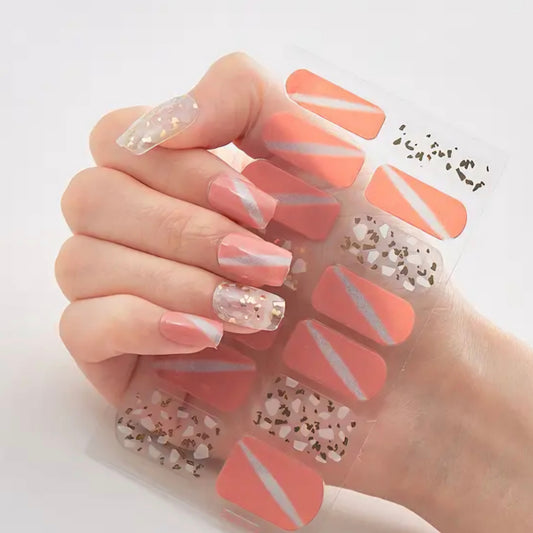Cotton | Nail Wraps | Nail Stickers | Nail Strips | Gel Nails | Nail Polish Wraps - Nailfordable