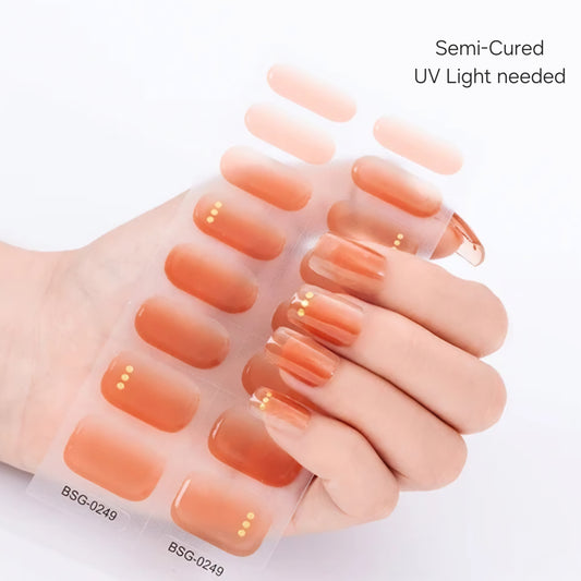 3 gold dots | Nail Wraps | Nail Stickers | Nail Strips | Gel Nails | Nail Polish Wraps - Nailfordable