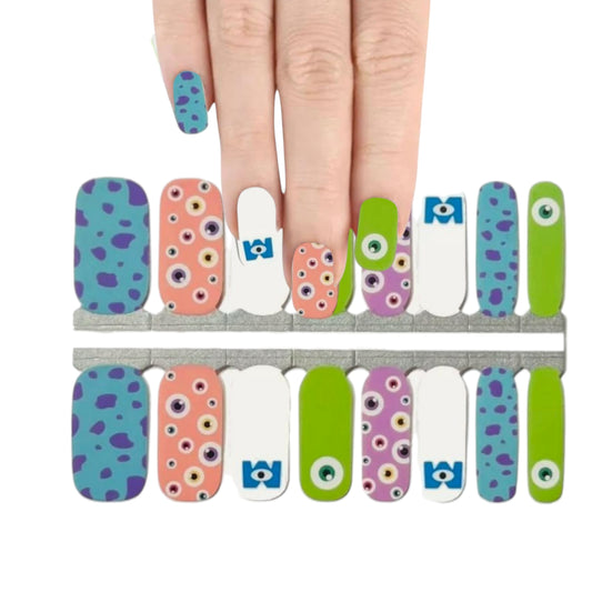 Monsters Inc | Nail Wraps | Nail Stickers | Nail Strips | Gel Nails | Nail Polish Wraps - Nailfordable