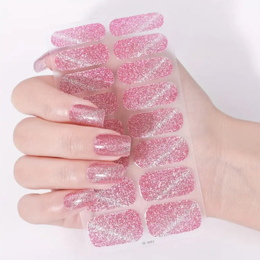 Cat eye - Light Pink | Nail Wraps | Nail Stickers | Nail Strips | Gel Nails | Nail Polish Wraps - Nailfordable
