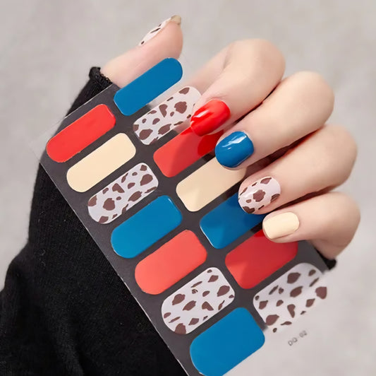 Cow Art | Nail Wraps | Nail Stickers | Nail Strips | Gel Nails | Nail Polish Wraps - Nailfordable