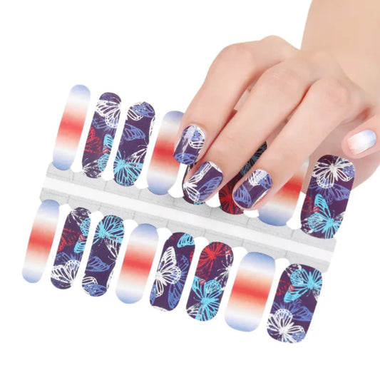 Patriotic soul | Nail Wraps | Nail Stickers | Nail Strips | Gel Nails | Nail Polish Wraps - Nailfordable