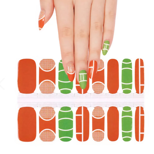 Tennis | Nail Wraps | Nail Stickers | Nail Strips | Gel Nails | Nail Polish Wraps - Nailfordable