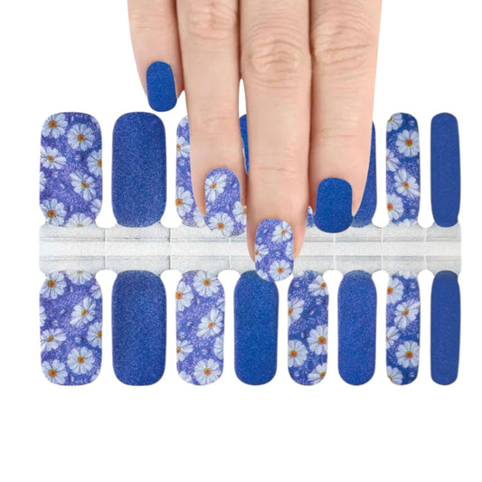 White Sunflowers | Nail Wraps | Nail Stickers | Nail Strips | Gel Nails | Nail Polish Wraps - Nailfordable
