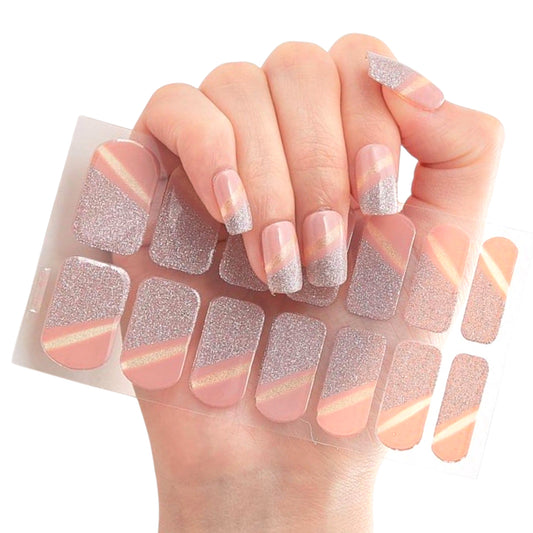 Cat eye French tips | Nail Wraps | Nail Stickers | Nail Strips | Gel Nails | Nail Polish Wraps - Nailfordable