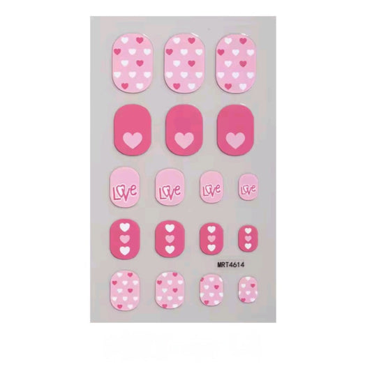 Love | Nail Wraps | Nail Stickers | Nail Strips | Gel Nails | Nail Polish Wraps - Nailfordable