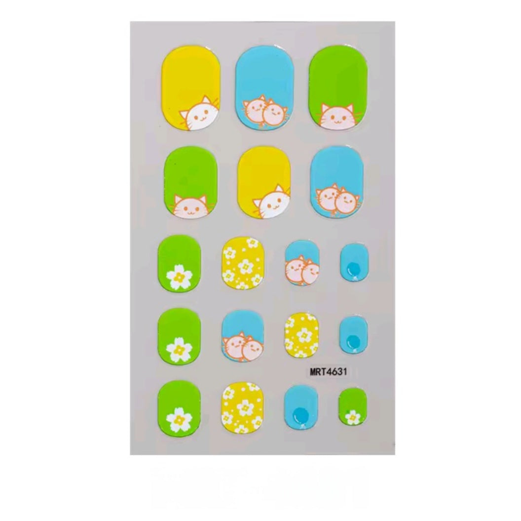 Kitties | Nail Wraps | Nail Stickers | Nail Strips | Gel Nails | Nail Polish Wraps - Nailfordable