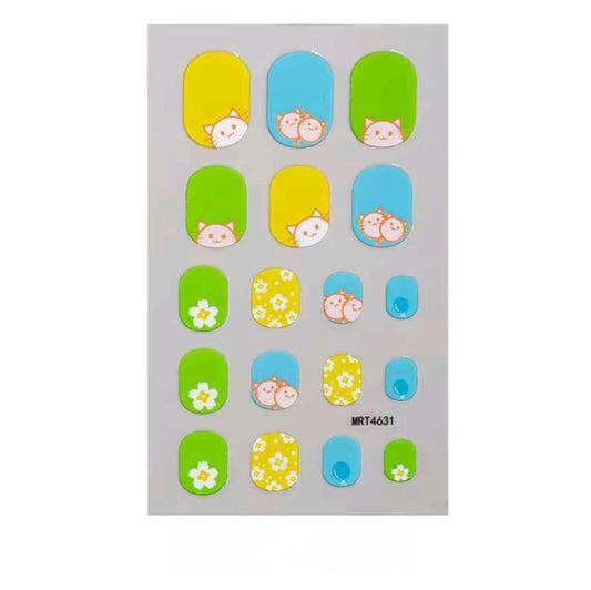 Kitties | Nail Wraps | Nail Stickers | Nail Strips | Gel Nails | Nail Polish Wraps - Nailfordable