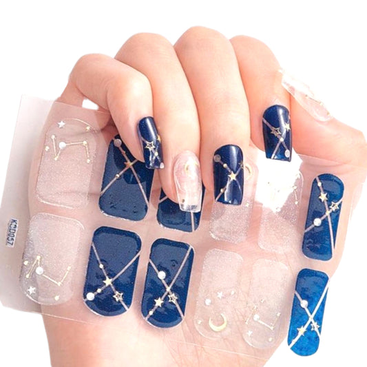 Night Galaxy | Nail Wraps | Nail Stickers | Nail Strips | Gel Nails | Nail Polish Wraps - Nailfordable