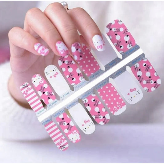 Hello Kitty #1 | Nail Wraps | Nail Stickers | Nail Strips | Gel Nails | Nail Polish Wraps - Nailfordable