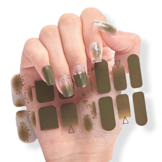 Smoky triangles | Nail Wraps | Nail Stickers | Nail Strips | Gel Nails | Nail Polish Wraps - Nailfordable