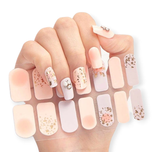 Pink eclipse | Nail Wraps | Nail Stickers | Nail Strips | Gel Nails | Nail Polish Wraps - Nailfordable