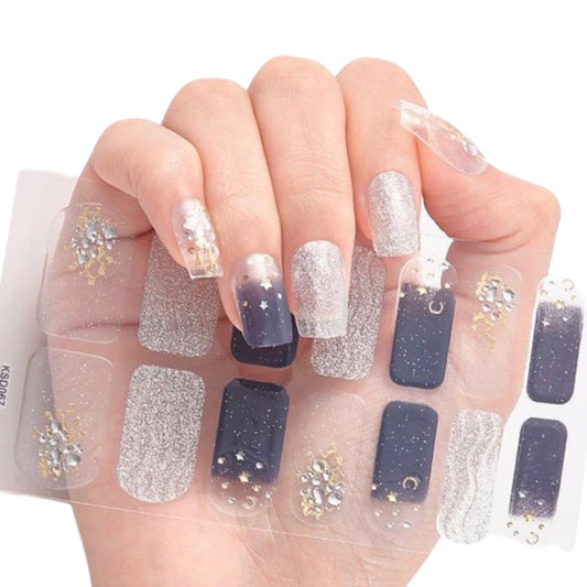 Dark Galaxy | Nail Wraps | Nail Stickers | Nail Strips | Gel Nails | Nail Polish Wraps - Nailfordable