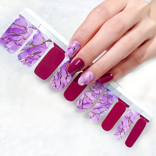 Pink Marble | Nail Wraps | Nail Stickers | Nail Strips | Gel Nails | Nail Polish Wraps - Nailfordable