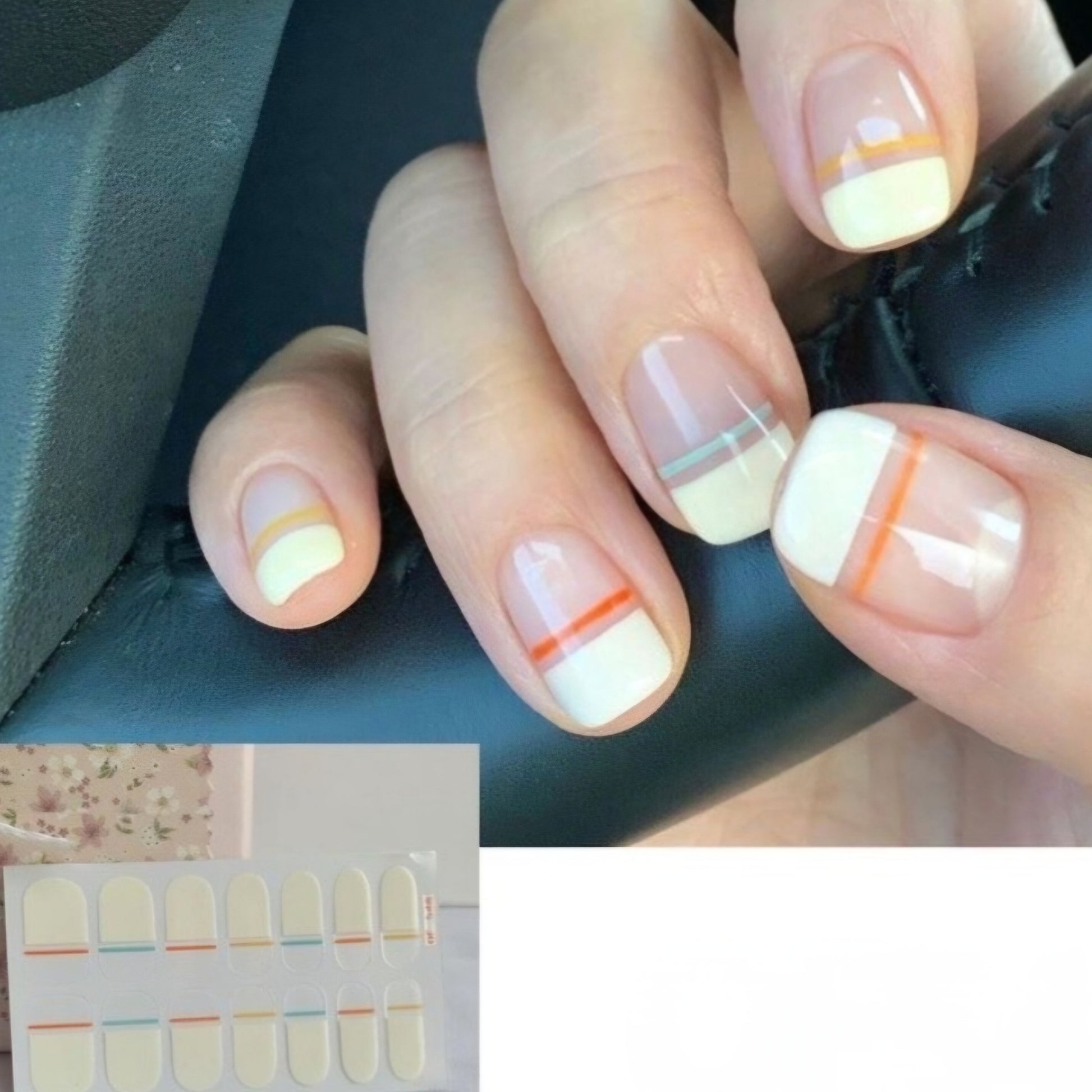 Lines and tips | Nail Wraps | Nail Stickers | Nail Strips | Gel Nails | Nail Polish Wraps - Nailfordable