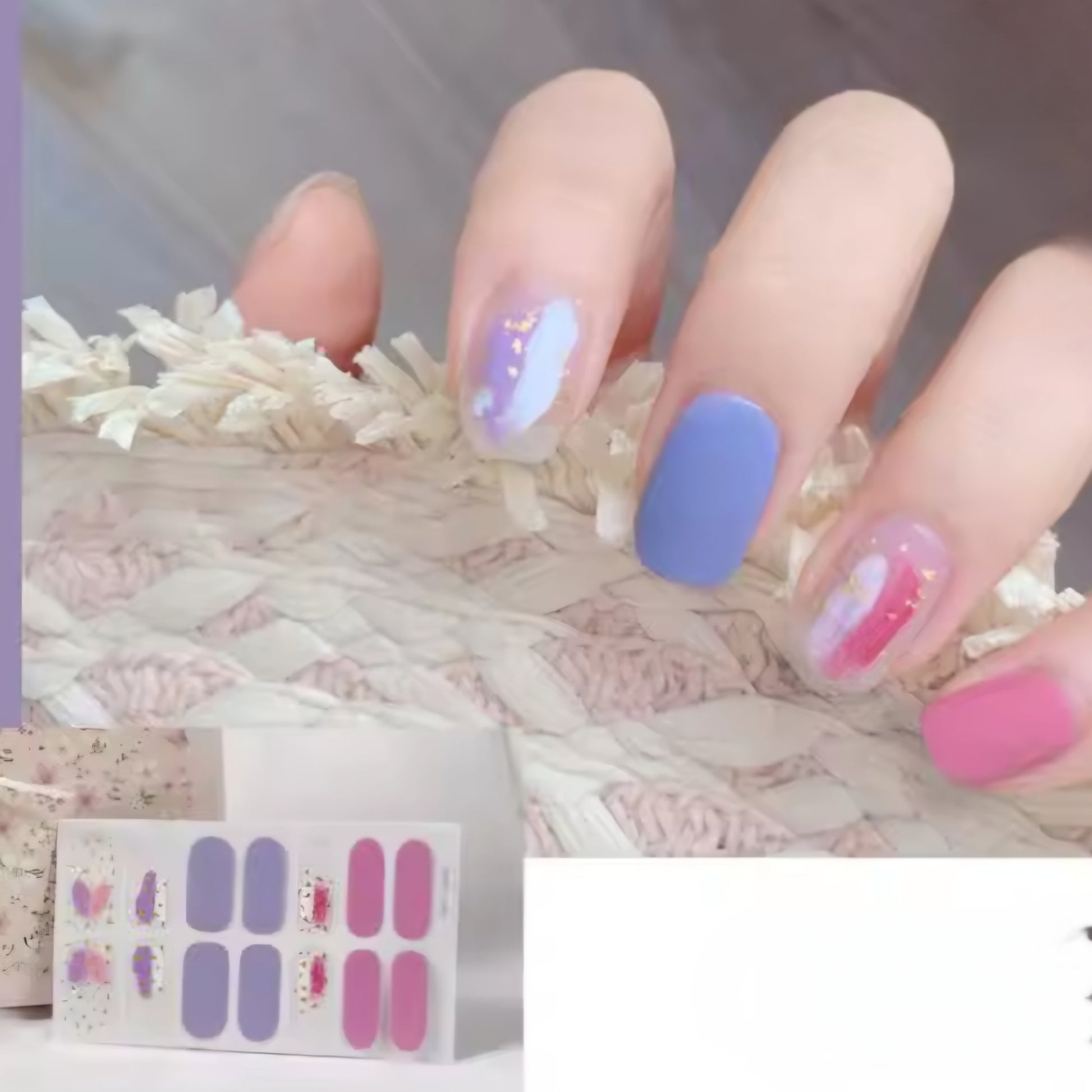 Heart paint | Nail Wraps | Nail Stickers | Nail Strips | Gel Nails | Nail Polish Wraps - Nailfordable