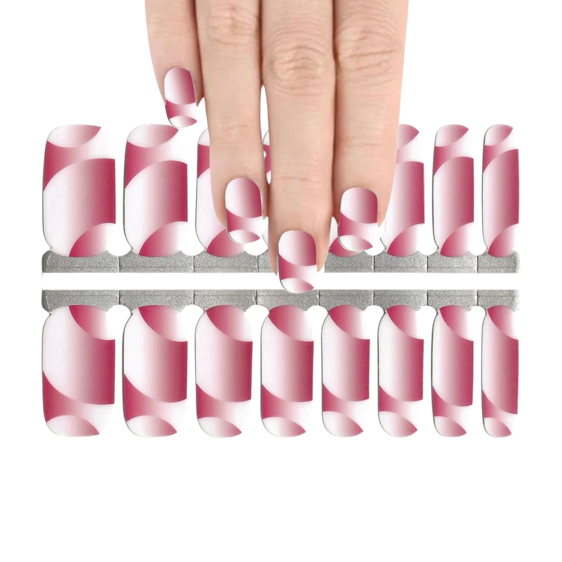 Red 3D Illusion | Nail Wraps | Nail Stickers | Nail Strips | Gel Nails | Nail Polish Wraps - Nailfordable