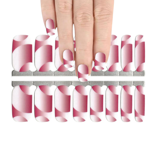 Red 3D Illusion | Nail Wraps | Nail Stickers | Nail Strips | Gel Nails | Nail Polish Wraps - Nailfordable