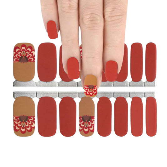 Gobble Gobble | Nail Wraps | Nail Stickers | Nail Strips | Gel Nails | Nail Polish Wraps - Nailfordable