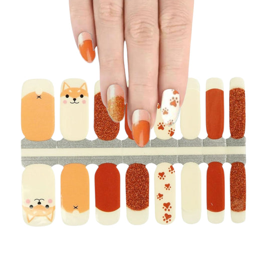 Friendly fox | Nail Wraps | Nail Stickers | Nail Strips | Gel Nails | Nail Polish Wraps - Nailfordable