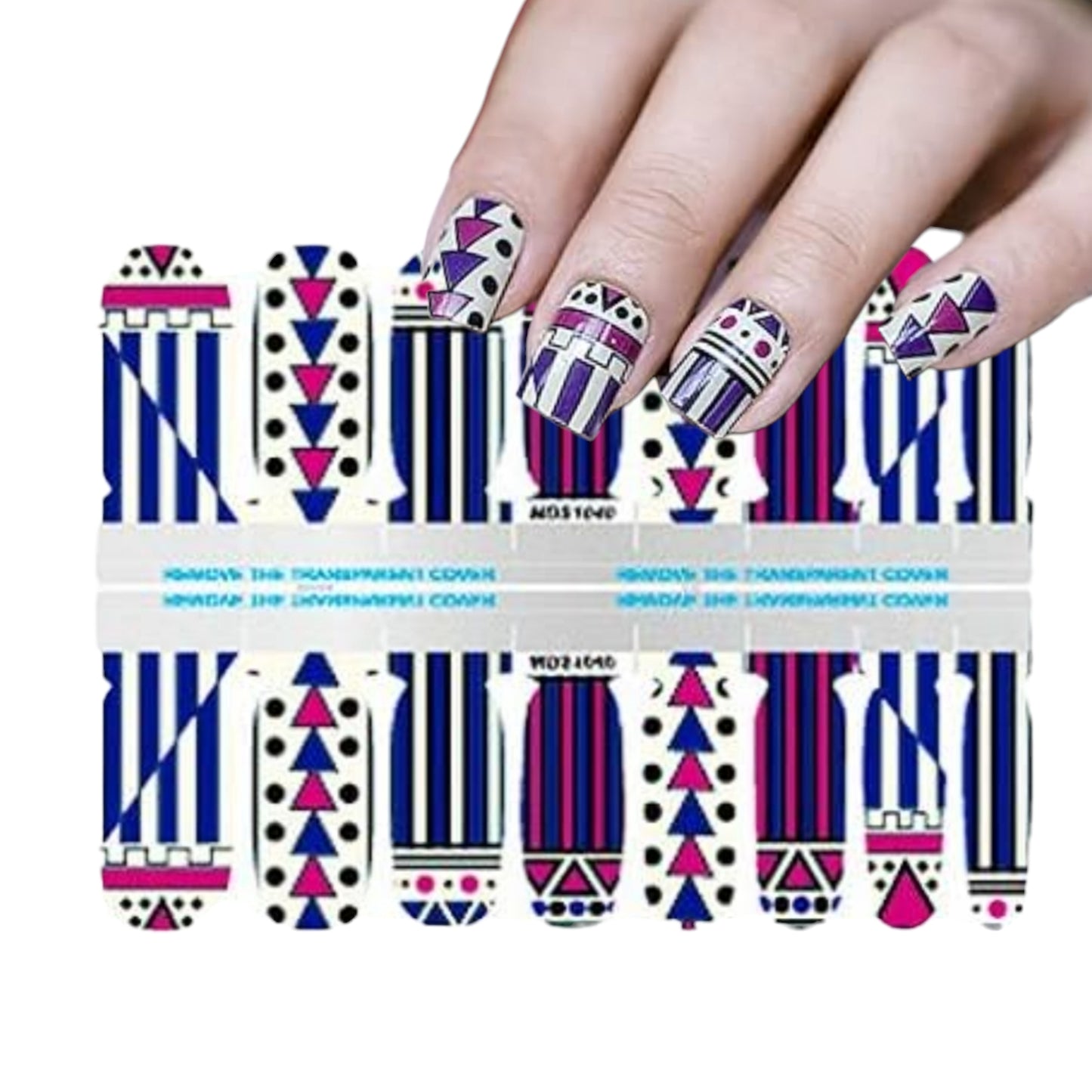 Tribal shapes | Nail Wraps | Nail Stickers | Nail Strips | Gel Nails | Nail Polish Wraps - Nailfordable