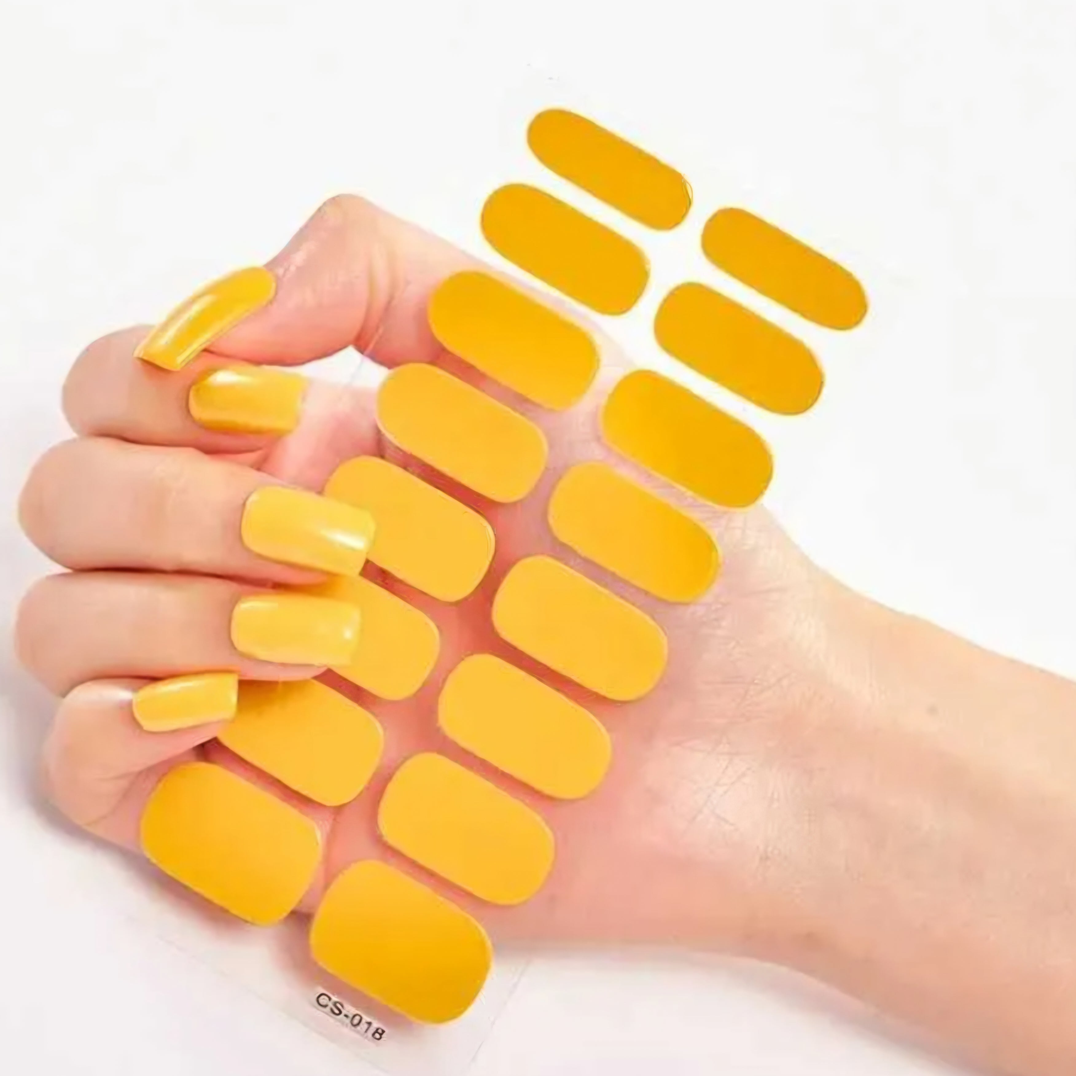 Yellow (solid) | Nail Wraps | Nail Stickers | Nail Strips | Gel Nails ...
