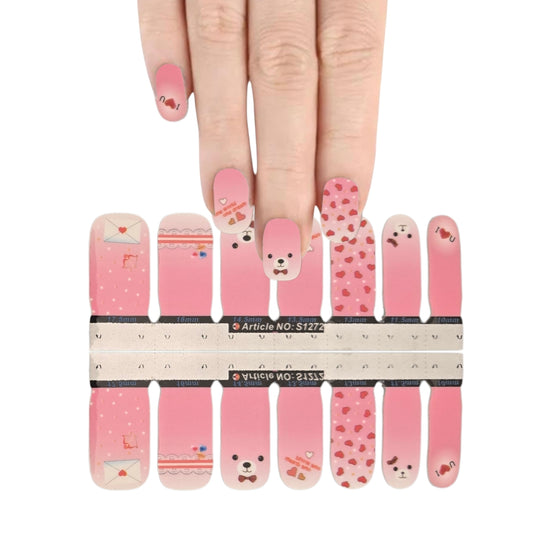 I love you | Nail Wraps | Nail Stickers | Nail Strips | Gel Nails | Nail Polish Wraps - Nailfordable